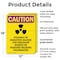 Signmission Radiation & Laser Sign, 18 in H x 12 in W, Plastic, Rectangle OS-2PACK-CR-P-1218-V-10248 - alternate 4